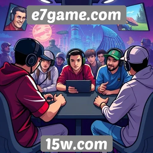 A comunidade de jogadores no site e7game.com